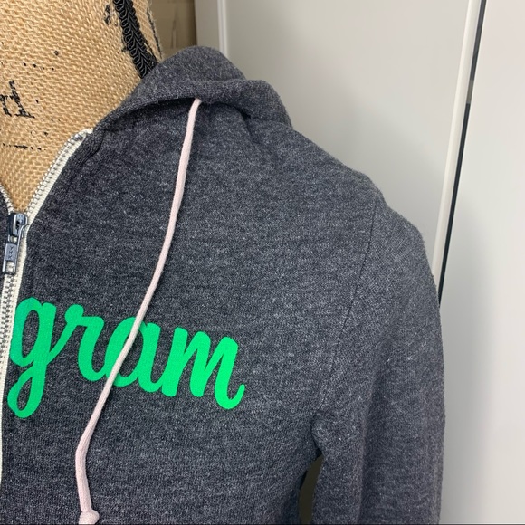 Alternative Brand Instagram Logo Zipper Hoodie Sweatshirt - Picture 7 of 11